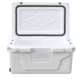 White color ice cooler box 65QT camping ice chest beer box