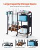 12 Pole Fishing Rod Holder Fishing Rack Cart Organizer with Wheels for Garage
